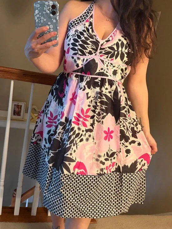 Sportmax MaxMara floral summer dress Italy Italian cotton silk wedding guest 6 - Picture 2 of 12